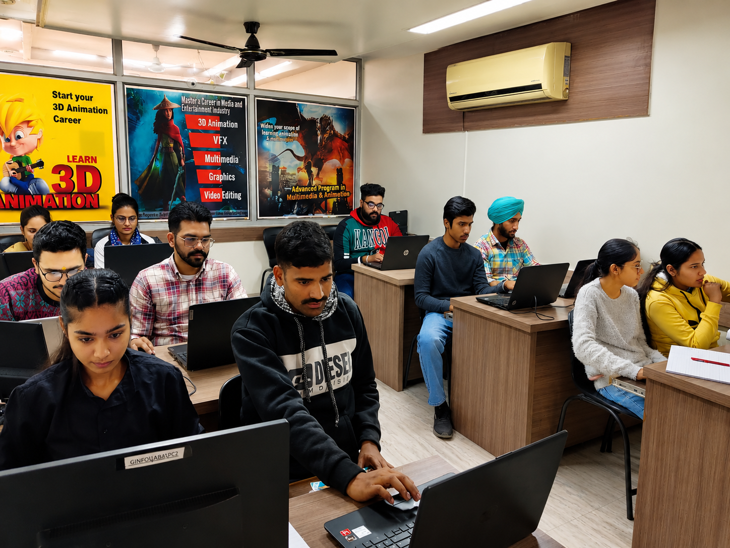Students Working on Projects